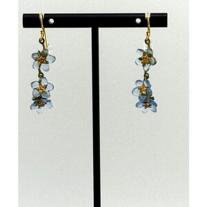 Michael Michaud Forget Me Not Triple Flower Wire Earrings